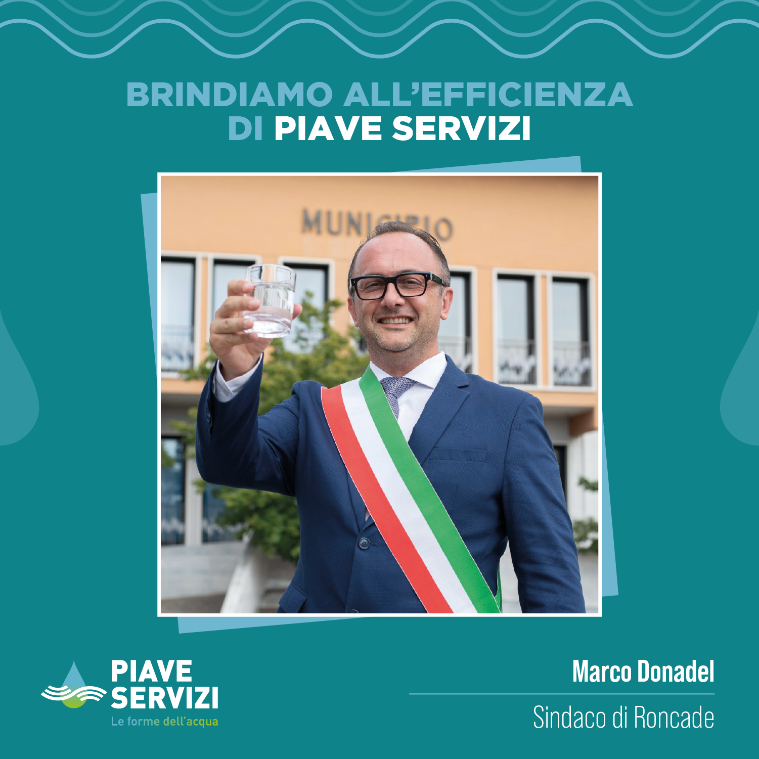 Brindiamo all'efficienza di Piave Servizi